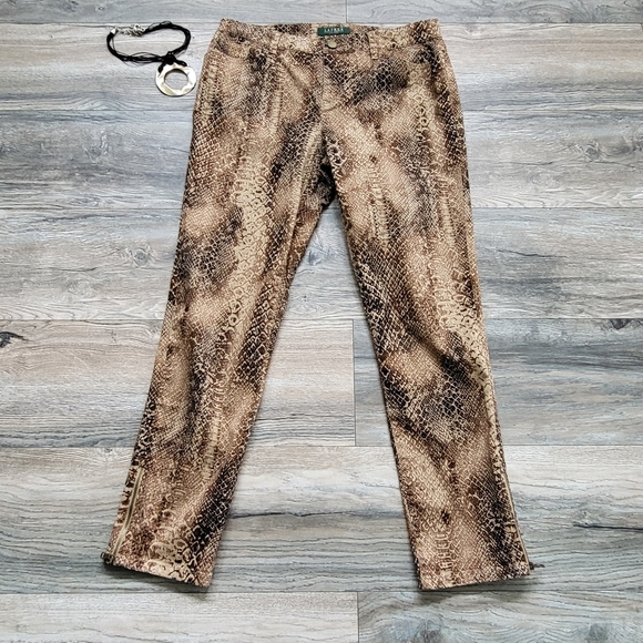 Lauren Ralph Lauren Snake Print Pants - Picture 2 of 11